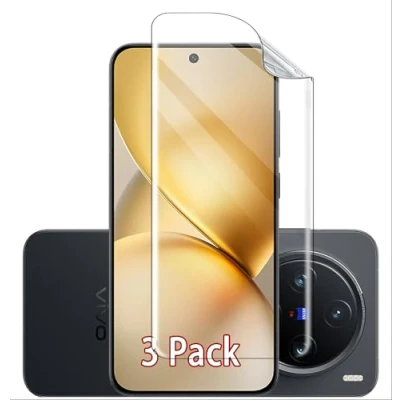 Immagine di GIOPUEY [3 Pezzi Pellicola Prottetiva Compatibile con Vivo X200 PRO Mini, TPU Flessibile, Ultra Sottile, Cover Compatibile,Resistente ai Graffi