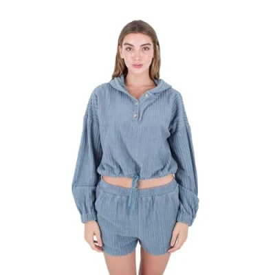 Immagine di Hurley Trista Felpa con cappuccio, Donna, Taglia: XS, Citadel blue