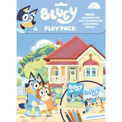 Immagine di Alligator Bluey Play Pack, libri da colorare per bambini, include matite colorate, libro bluey, colorare,