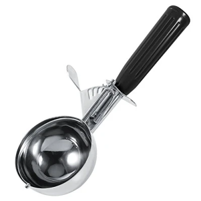 Immagine di Disher, impugnature antiscivolo Trigger Food Scoop, Ice Cream Porzion Control 9 diversi colori manico e dimensioni, acciaio inossidabile per Gelato(4.7CM)