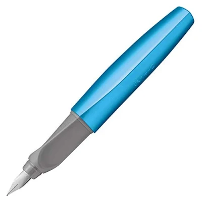 Immagine di Pelikan Twist P457 M 811262 Fountain Pen Frosted Blue 1 and 2 Ink Cartridges