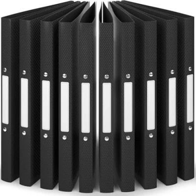 Immagine di ACROPAQ 10 x Raccoglitore ad anelli A4 morbido 2 Anelli, Dorso 2,5 cm, Notte, Collezione colore &#039;Natura&#039; Quaderni A4, Quaderno