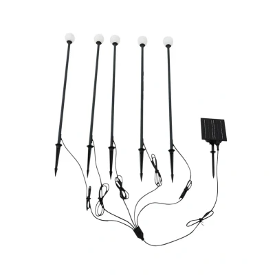 Immagine di Lampada LED solare Freydis di Lindby, set 5, nero, 2.000 K