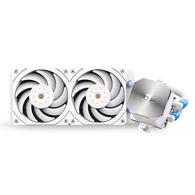 Immagine di Thermalright Frozen Edge 240 Bianco CPU Liquid Cooler, efficiente PWM controllato pompa 3300RPM, ventola 12CM, parti del computer di raffreddamento ad acqua, per AMD AM4/AM5, Intel