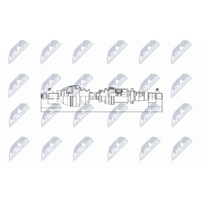 Immagine di NTY NPW FR 056 Albero motore / Semiasse Assale anteriore Dx, 953 FORD: Transit Connect Mk1 Van, Tourneo