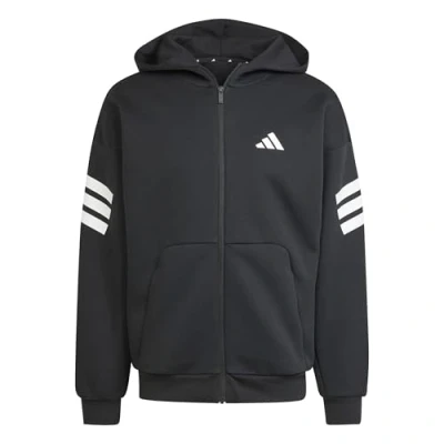 Immagine di Felpa con cerniera a cappuccio adidas Future Icons 3 Stripes