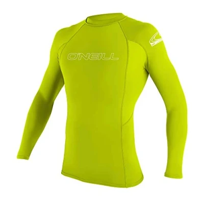 Immagine di O&#039;Neill Wetsuits Camicia da Sole a Maniche Corte Uomo Basic Skins, Rash Vest Unisex Giovani, Lime, 12