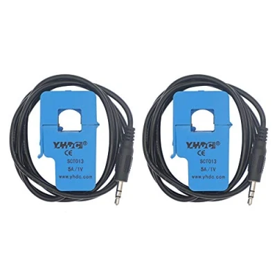 Immagine di HUABAN 2PCS SCT013 005 5A 1V Trasformatore di corrente a nucleo aperto non invasivo