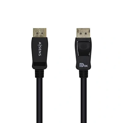 Immagine di AISENS A149 0431 Cavo DISPLAYPORT Certificato V1.4 8K@60Hz, DP/M DP/M, nero, 1,0 m