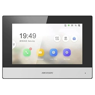 Immagine di Hikvision Digital Technology DS KH6320 WTE1 sistema per video citofono 17,8 cm (7&quot;) Nero, Bianco