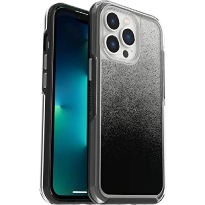 Immagine di Otterbox Cover per iPhone 13 Pro Symmetry Clear, resistente a shock e cadute fino 2 metri, sottile, testata 3x MIL STD 810G, protezione antimicrobica, Trasparente/Nero
