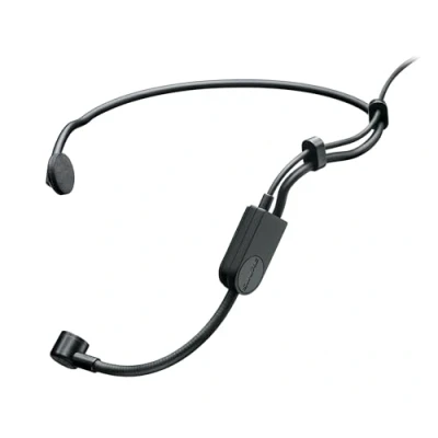 Immagine di Shure PGA31 Microfono condensatore auricolare con modello polare cardioide, coccole flessibile, parabrezza in schiuma e connettore TA4F (TQG) per l&#039;uso sistemi wireless (PGA31 TQG)