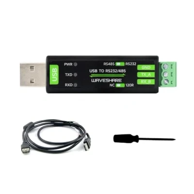 Immagine di Waveshare USB to RS232/485 Serial Converter, Onboard Original FT232RNL Chip, Features More Stable Transmission, Suitable for Multiple Devices, compatible with Mac/Linux/Android/Win11/10/8.1/8/7, etc