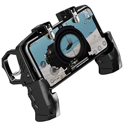 Immagine di Joystick Gamepad monopezzo a grilletto mobile Controllore di Gioco Trigger Per telefono Pubg in metallo iPhone Android tiro del