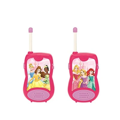 Immagine di Lexibook, Principesse Disney, Talkie walkie 200m, Gioco giocattolo comunicazione bambini ragazze, 2 canali di comunicazione, Clip cintura, a pile, Rosa, TW12DP