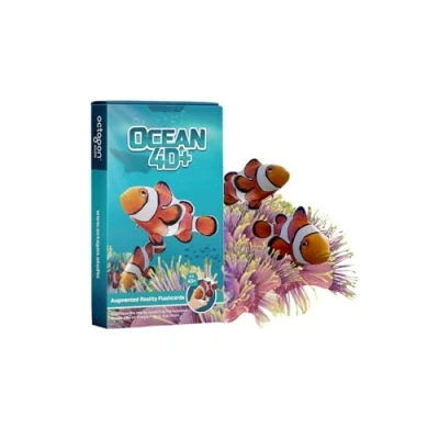 Immagine di Octagon Studio Ocean 4D+ Augmented Reality Cards: esplora l&#039;oceano e le sue creature con 35 carte, app gratuita, mappe, scheda informativa modelli 3D dettagliati