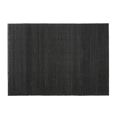 Immagine di BambooMN Tovaglietta in bambù/tappetino per sushi, 47,6 x 33 cm, 8 pezzi, colore: Nero