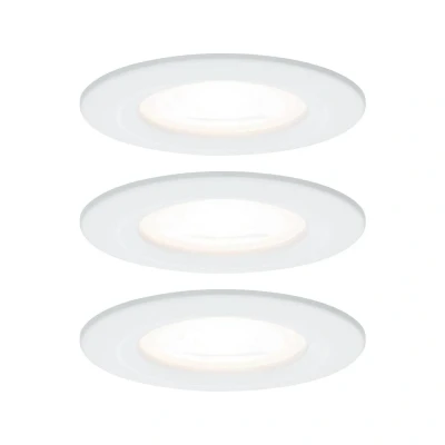 Immagine di Paulmann Lampada da incasso per bagno Kit 3 19.5 W Bianco opaco