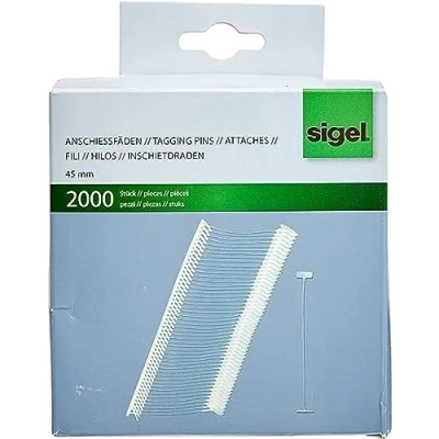 Immagine di SIGEL ZB321 Lotto di 2000 fascette in Nylon per Pistola Tessile, 4,5 cm, trasparente