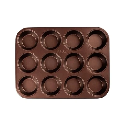 Immagine di Sallys Stampo per muffin 12 muffin, 27 x 35 3,3 cm, speciale rivestimento antiaderente (senza PFAS e PTFE)