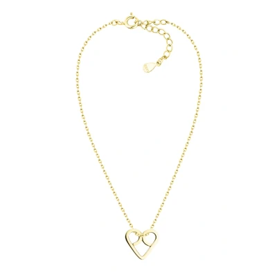 Immagine di Sofia Milani Collana da Donna in Argento 925 Placcata Oro Ciondolo a Cuore Pretzel N0484