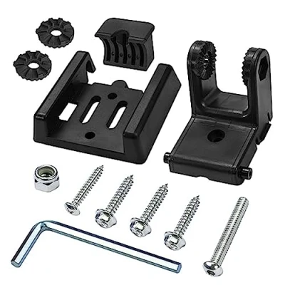 Immagine di Beausoleil 1 Staffa per Trasduttore Nera Kit Hardware il Montaggio Sullo Specchio di Poppa 7400931 XNT, Supporto Trasduttori Modello XHS XNT 9 20