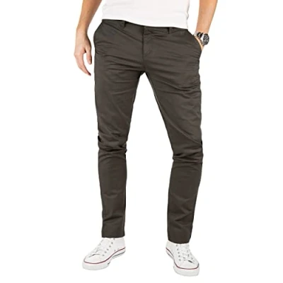 Immagine di Yazubi Kyle Pantaloni Chino Neri da Uomo Slim Fit in Tessuto Stretch Jeans Uomo, Nero (Black 4R194008), W31/L30