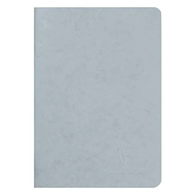 Immagine di Clairefontaine 733165C collezione Age Bag Un taccuino a punto metallico grigio A5 14,8x21 cm 96 pagine rigate carta Bianca 90g Copertina Lustrée grana effetto cuoio