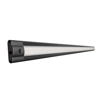 Immagine di ledscom.de Luce sottopensile a LED SIRIS, 90cm, piatta, nera, 9,5 W, 963lm, bianco caldo, interruttore, parete, presa, 100cm, striscia, armadio, Led, lampada, applique, sottopensile, illuminazione,