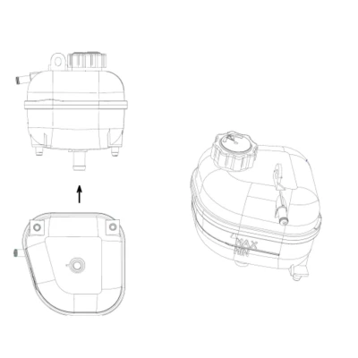 Immagine di NRF 454041 Vaschetta Radiatore con calotta/coperchio MINI: Hatchback