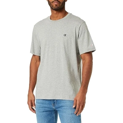 Immagine di Champion Legacy Basics S Crewneck T Shirt, Grigio Melange Chiaro, XL Uomo FW23
