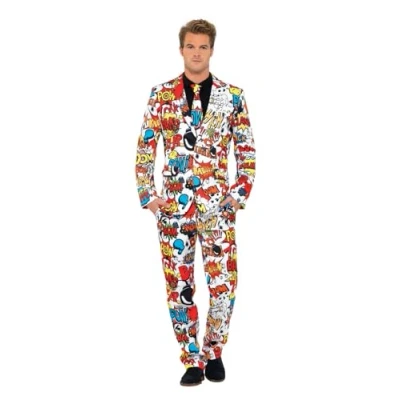 Immagine di SMIFFYS Il completo Fumetto, con giacca, pantalone e cravatta
