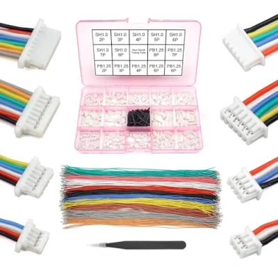 Immagine di Kit cavi e connettori precrimpati da SH1.0 a PB1.25 compatibile con JST SH 1.0mm Molex PicoBlade 1.25mm per I2C Qwiic Stemma QT Wire FPV Drone controller di volo SpeedyBee F405 Holybro Kakute H7