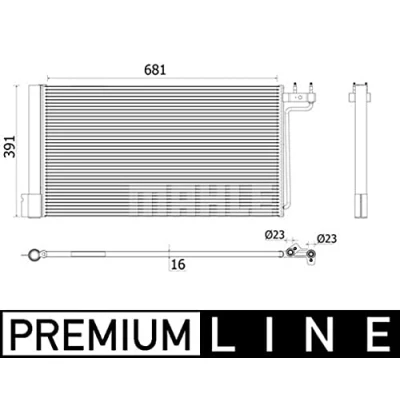 Immagine di MAHLE ORIGINAL AC 941 000P Condensatore con essiccatore 23 681 FORD: FOCUS 3 Turnier, C Max 2,