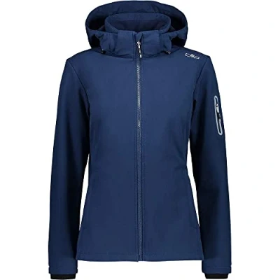 Immagine di CMP Giacca In Softshell Da Donna Con Cappuccio Removibile, Blue, XS