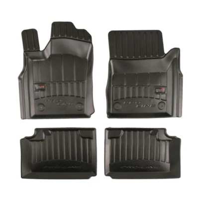 Immagine di FROGUM 3D408692 Set tappetino Gomma anteriore e posteriore 4 nero JEEP: Compass