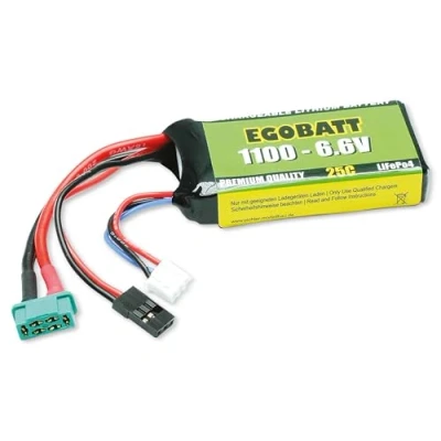 Immagine di Pichler Batteria ricaricabile LiFe 6.6 V 1100 mAh Numero di celle: 2 25 C Softcase JR, MPX