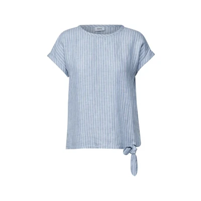 Immagine di Cecil B345831 Camicia in Lino, Chambray Forever Blue, M Donna