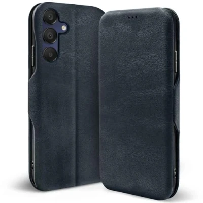 Immagine di Verco Custodia a libro per Samsung Galaxy A25 5G, con chiusura magnetica, colore: blu