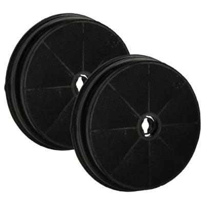 Immagine di vhbw 2x filtro a carboni attivi compatibile con Rosieres KCI19AOE, KC16POE, KC16AOE, KA1VPE, FLT6, 36900644 (RHT6800IN) cappe aspiranti 19 cm