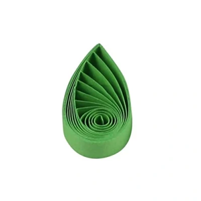 Immagine di ODETOJOY quilling carta Art Bambini Arriccia Arrotolatore Quiling 10mm 120 pezzi, lunghezza regolabile 52cm 10 mm verde