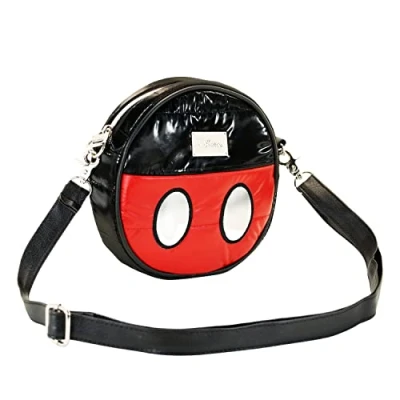 Immagine di Karactermania Mickey Mouse AIR Round Padding Borsa a tracolla, Donna, Taglia: One Size, Black