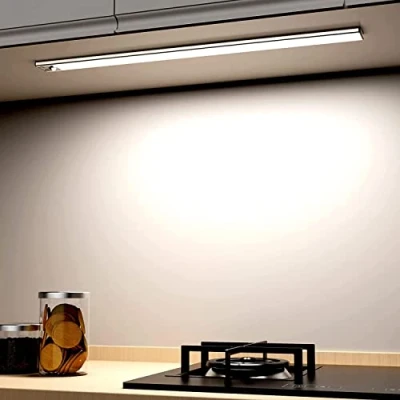Immagine di OUILA Luce Armadio LED, Led con Sensore di Movimento, 41CM Magnetica Ricaricabile Sottopensile Dimmerabile Lampada per Cucina Scale Soggiorno Bagno Camere da Letto