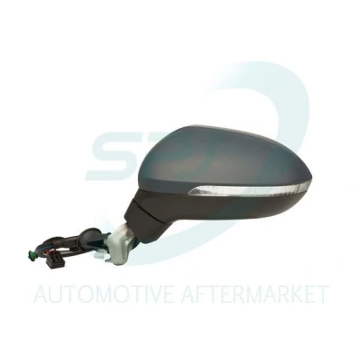 Immagine di Specchio retrovisore esterno Spj E 3302 Dx con la prima mano elettrico convesso, termico, illuminazione ambiente per veicolo guida a Sx