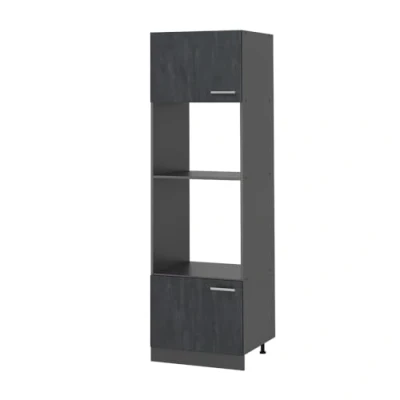 Immagine di Vicco Livinity mobile cucina microonde R line, Calcestruzzo nero/Antracite, 60 cm