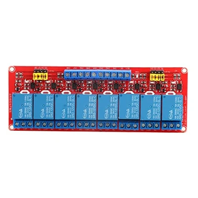 Immagine di modulo relè a 8 canali 12V Scheda con Fotoaccoppiatore Supporta Trigger di Livello Alto e Basso