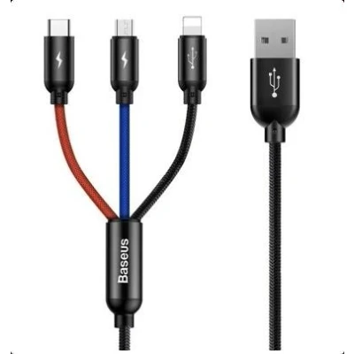 Immagine di Baseus CAMLT BSY01 Cavo di ricarica USB nero 900+300