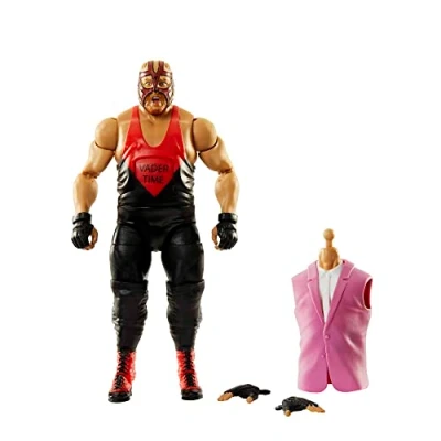 Immagine di Mattel WWE Vader Royal Rumble Elite Collection Action Figure, con accessori iconici e un pezzo per costruire Dok Hendrix, gioco o collezione, giocattolo bambini 8+ anni, HKP16