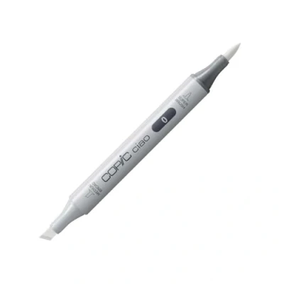 Immagine di Copic Ciao Pennarello Grafico con Doppia Punta, 11 g , Bianco (Blender 0), 12 x 150 mm