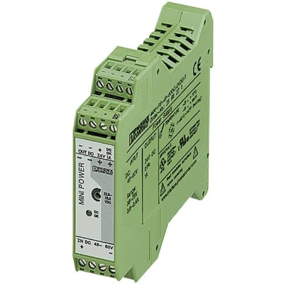 Immagine di Phoenix Contact MINI PS 48 60DC/24DC/1 Alimentatore per guida DIN 24 V/DC 1 A W Num. uscite:1 x Contenuto pz.